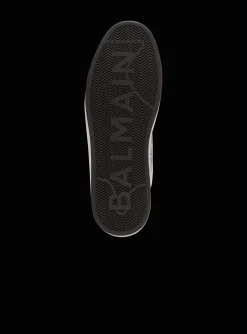 B-Court Mid Top Star Print Leather Trainers-Balmain New