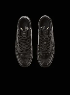 B-Court Mid Top Western Glazed Leather Trainers-Balmain Cheap