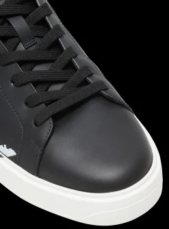B-Court Printed Leather Trainers-Balmain Discount