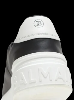 B-Court Printed Leather Trainers-Balmain Discount