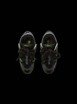 B-Court Puffy Skate Trainers In Calfskin And Suede-Balmain Flash Sale