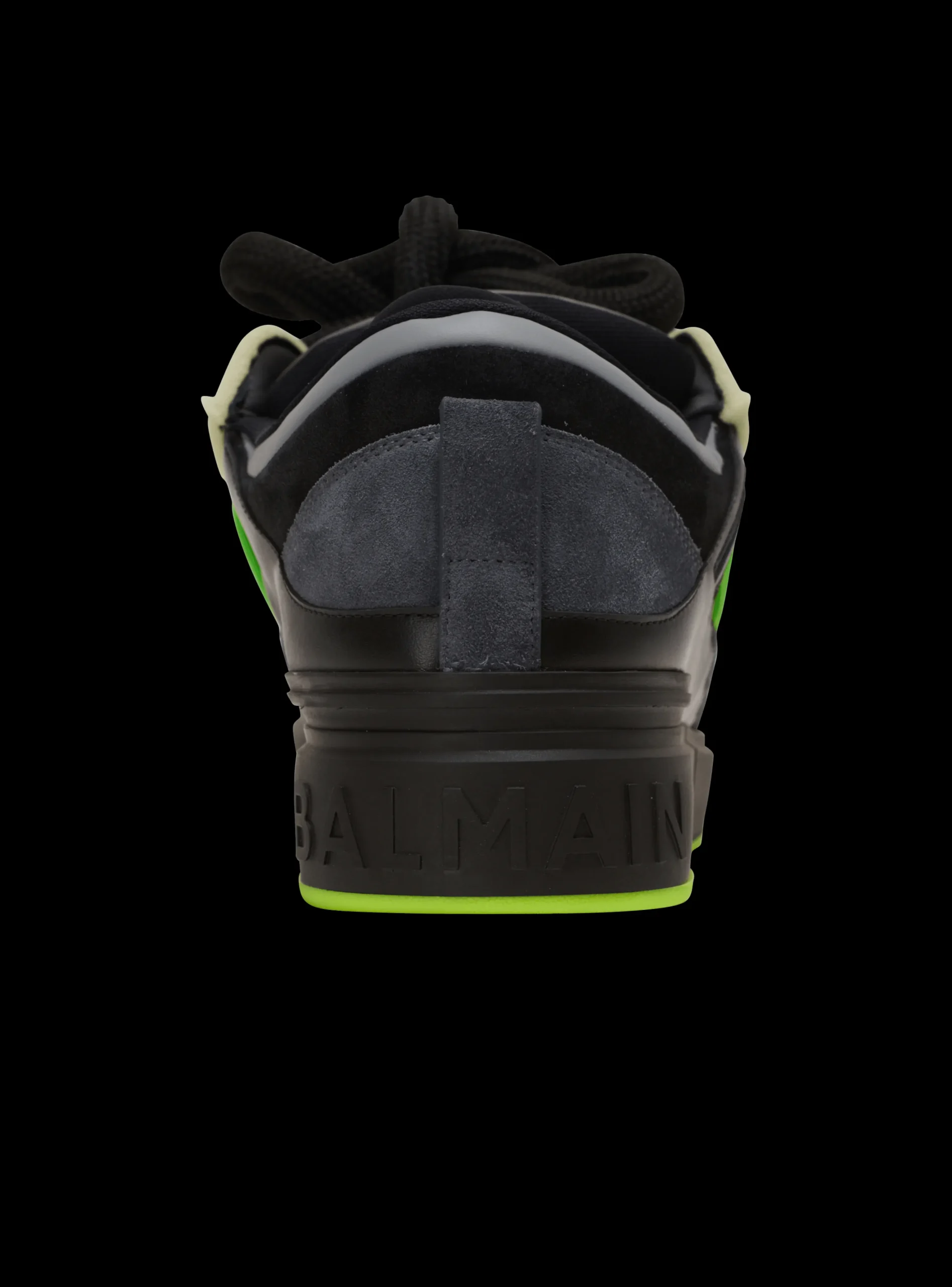 B-Court Puffy Skate Trainers In Calfskin And Suede-Balmain Flash Sale
