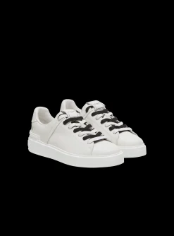 B-Court Smooth Leather Trainers-Balmain Discount