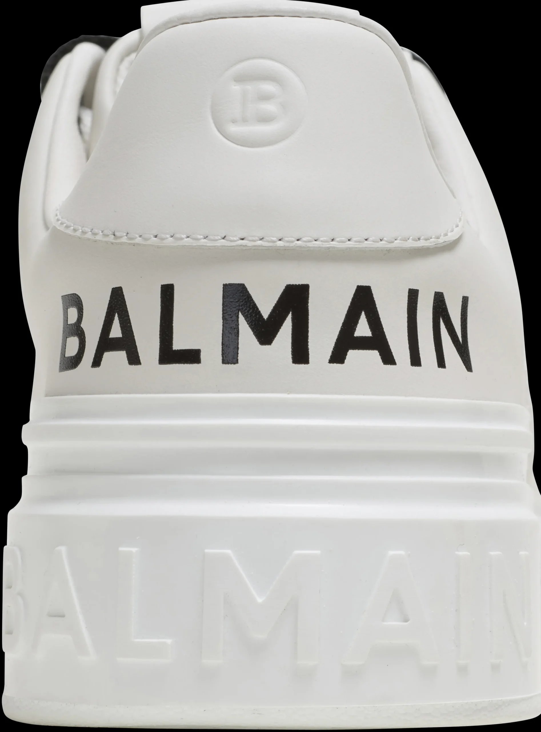 B-Court Smooth Leather Trainers-Balmain Discount