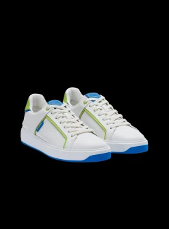 B-Court Smooth Leather Trainers-Balmain Flash Sale