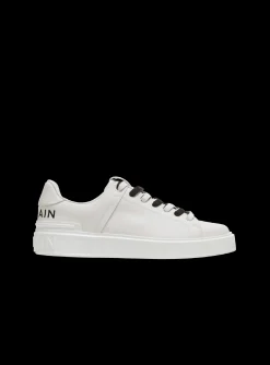 B-Court Smooth Leather Trainers-Balmain New