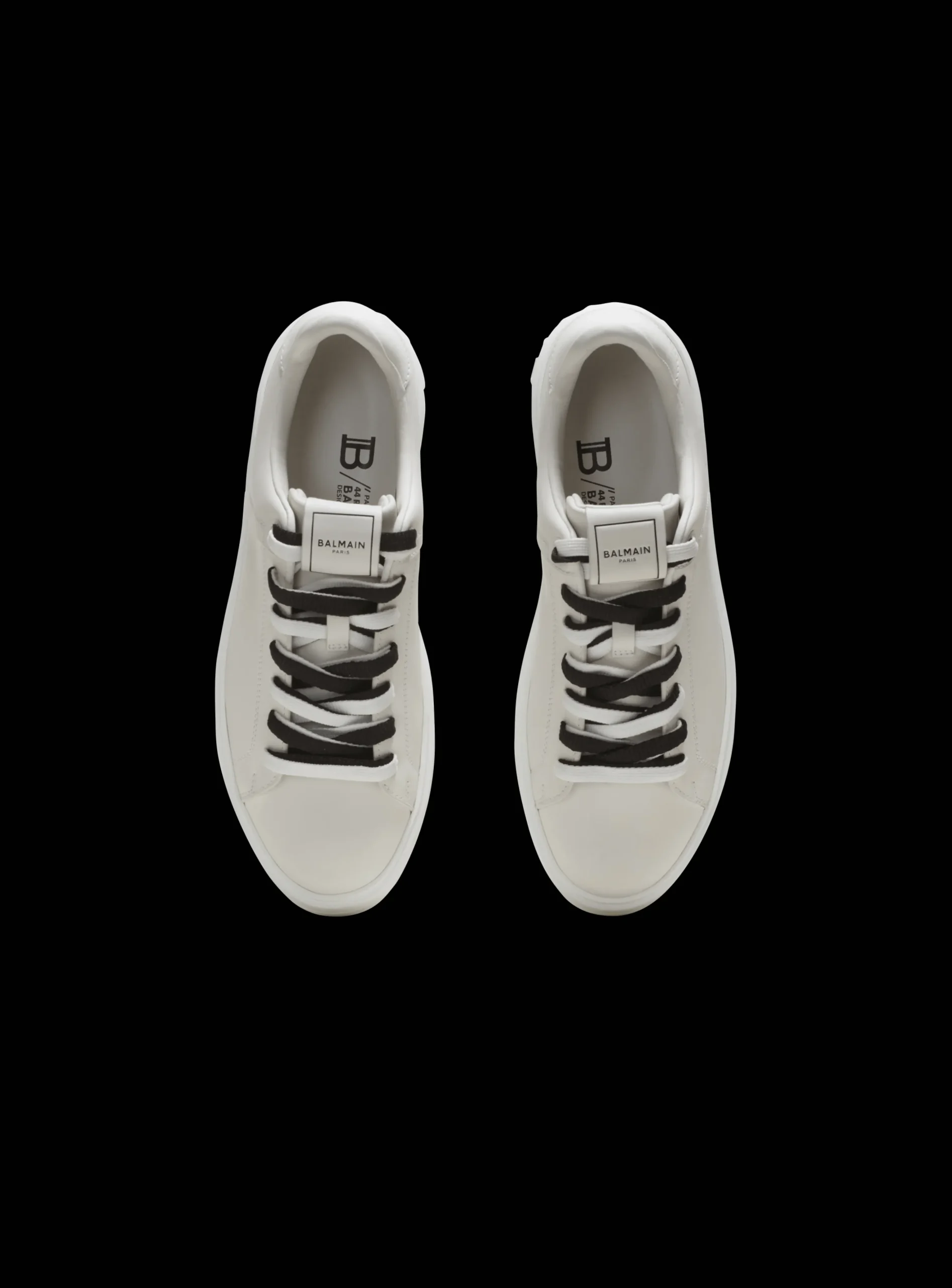B-Court Smooth Leather Trainers-Balmain New