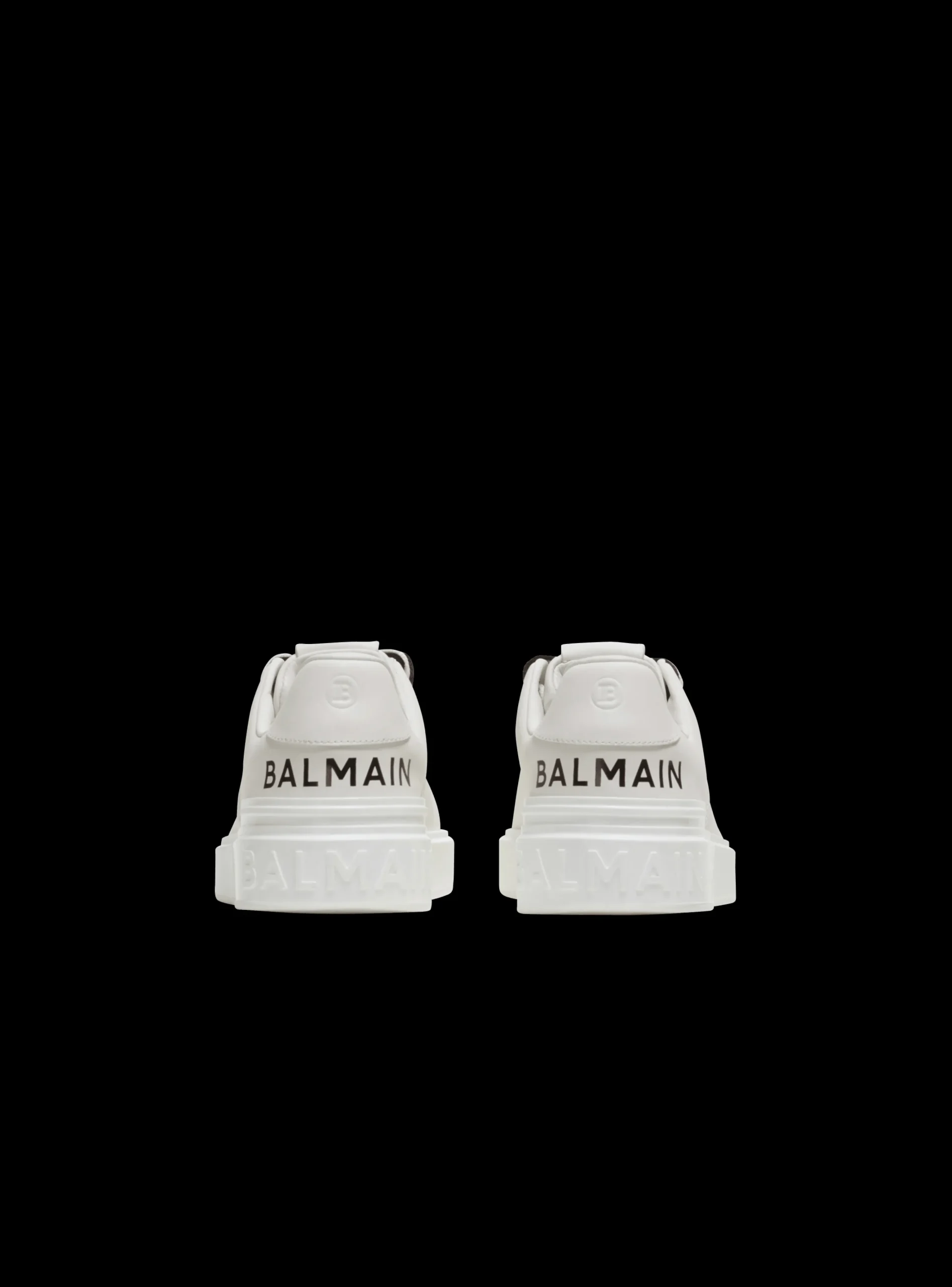 B-Court Smooth Leather Trainers-Balmain New