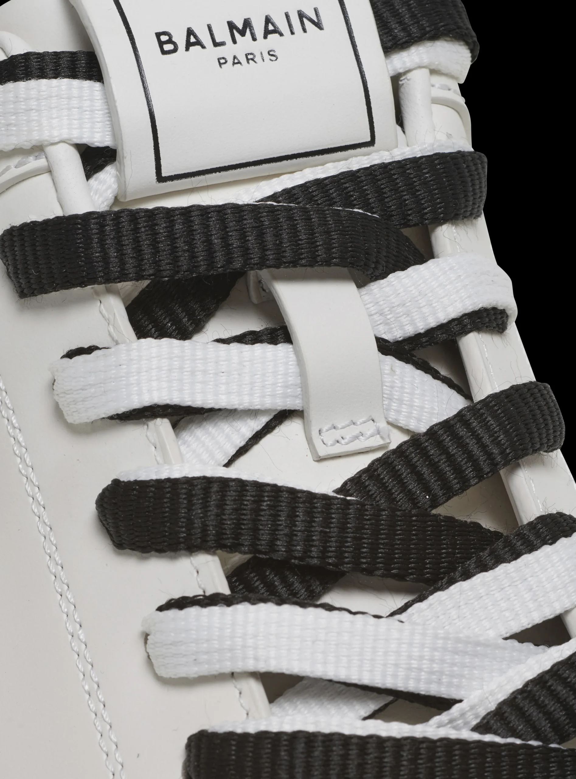 B-Court Smooth Leather Trainers-Balmain New