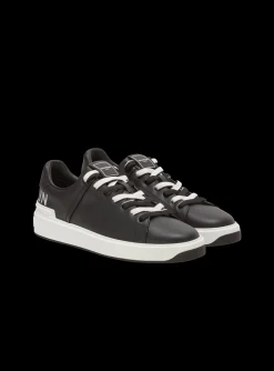 B-Court Smooth Leather Trainers-Balmain Clearance