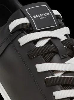 B-Court Smooth Leather Trainers-Balmain Clearance