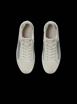 B-Court Trainers In Leather And Denim-Balmain Hot