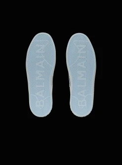 B-Court Trainers In Leather And Denim-Balmain Hot