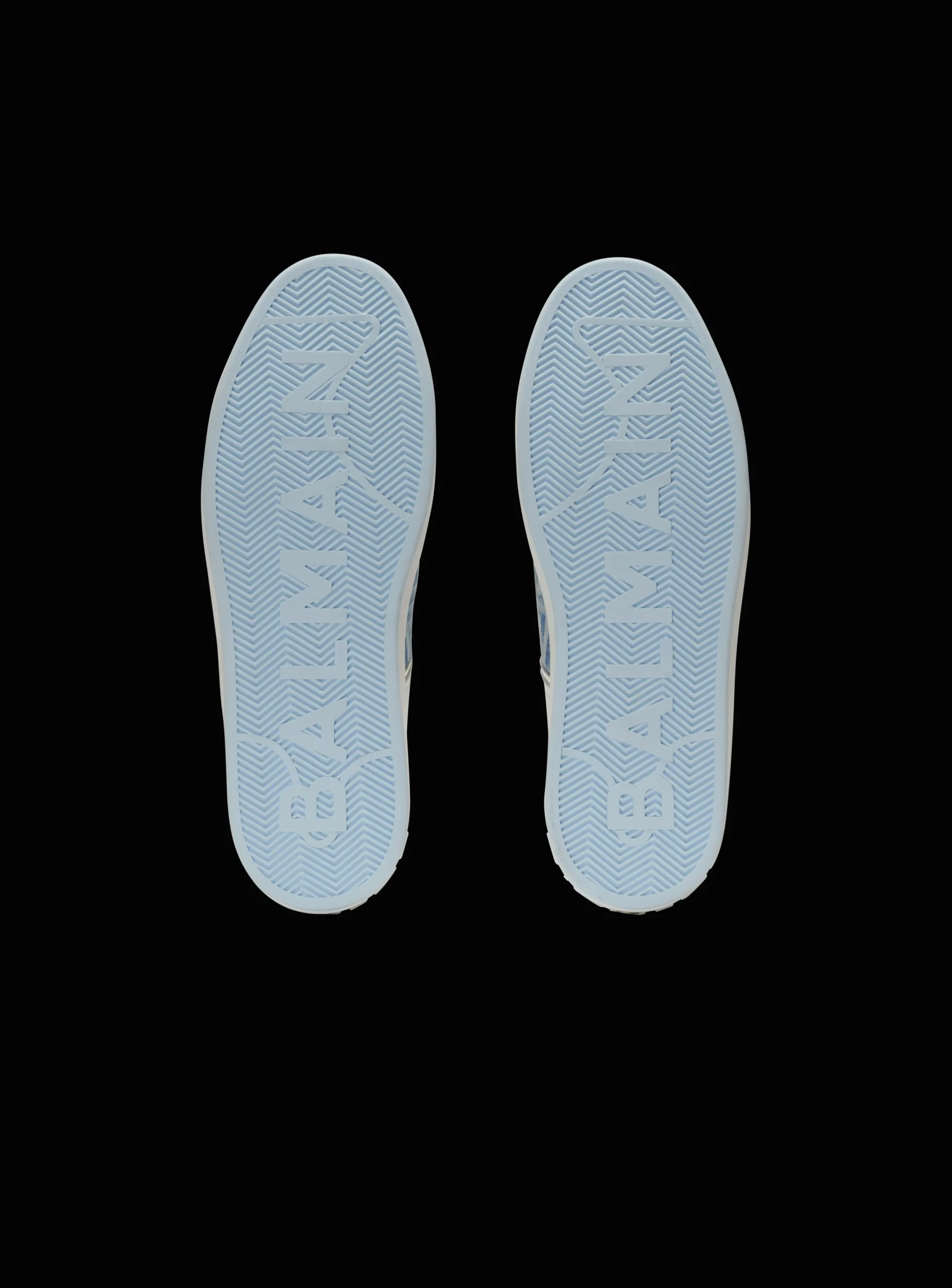B-Court Trainers In Leather And Denim-Balmain Hot