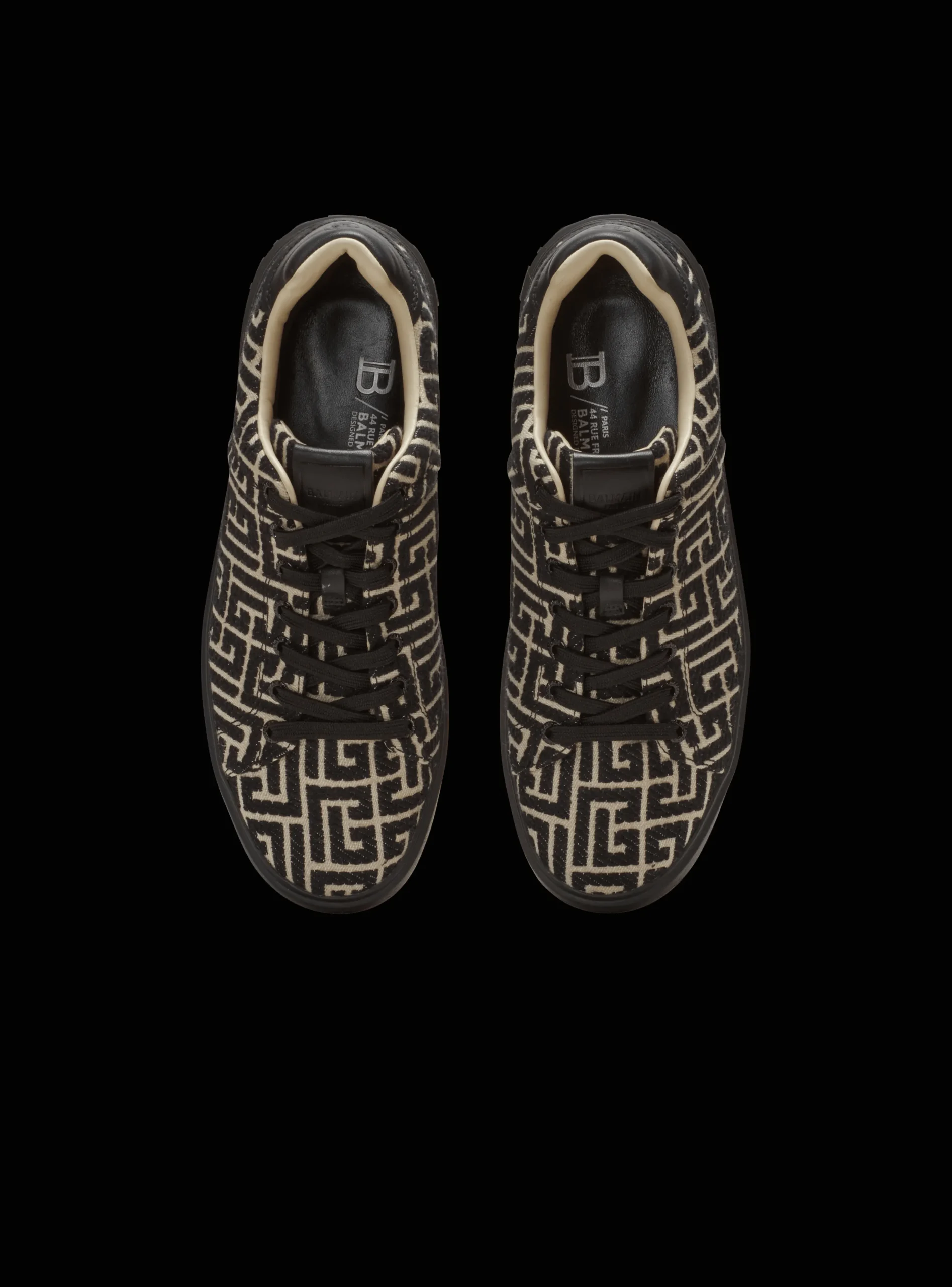 B-Court Trainers With Jacquard Monogram-Balmain Store
