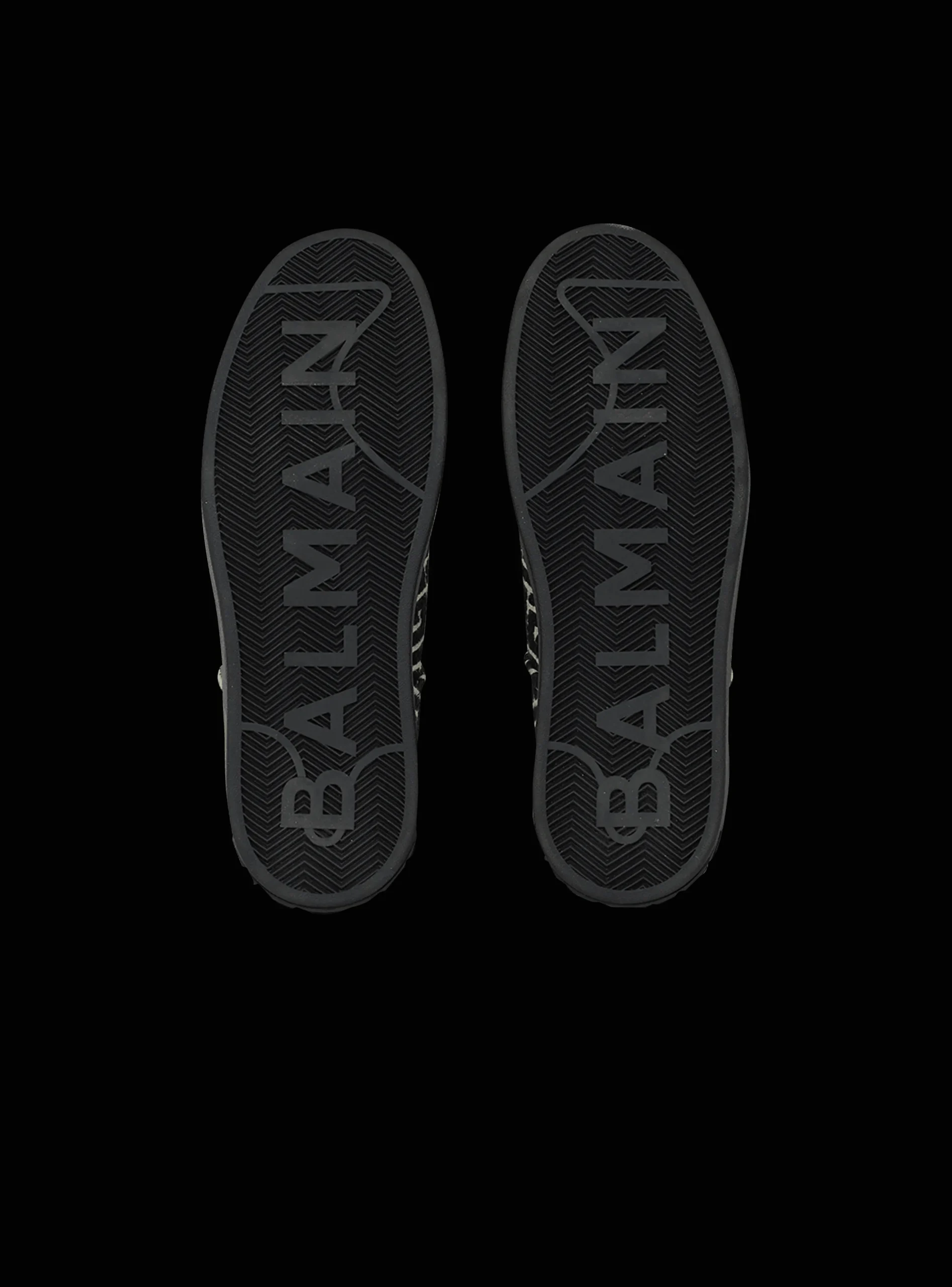 B-Court Trainers With Jacquard Monogram-Balmain Store