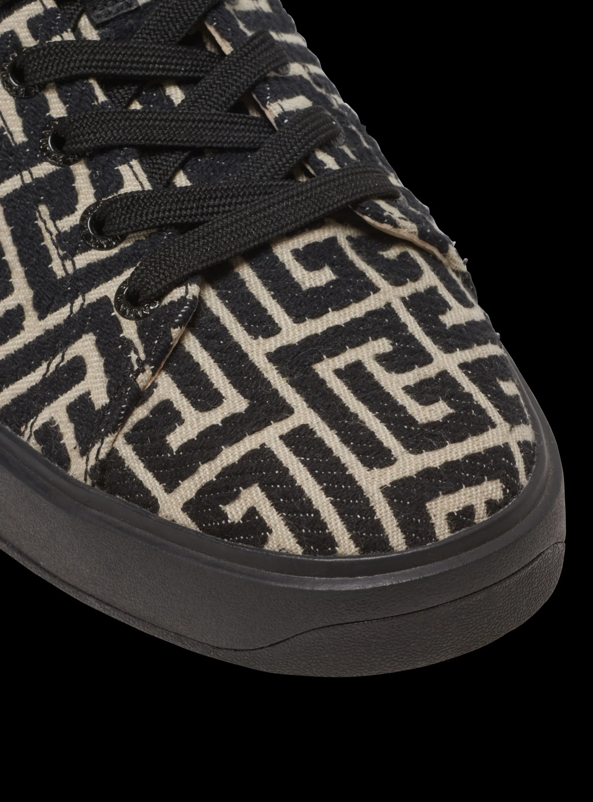 B-Court Trainers With Jacquard Monogram-Balmain Store