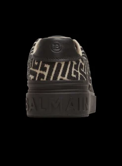 B-Court Trainers With Jacquard Monogram-Balmain Store