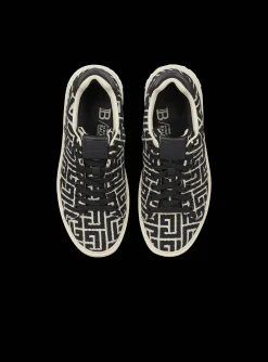 B-Court Trainers With Jacquard Monogram-Balmain Discount