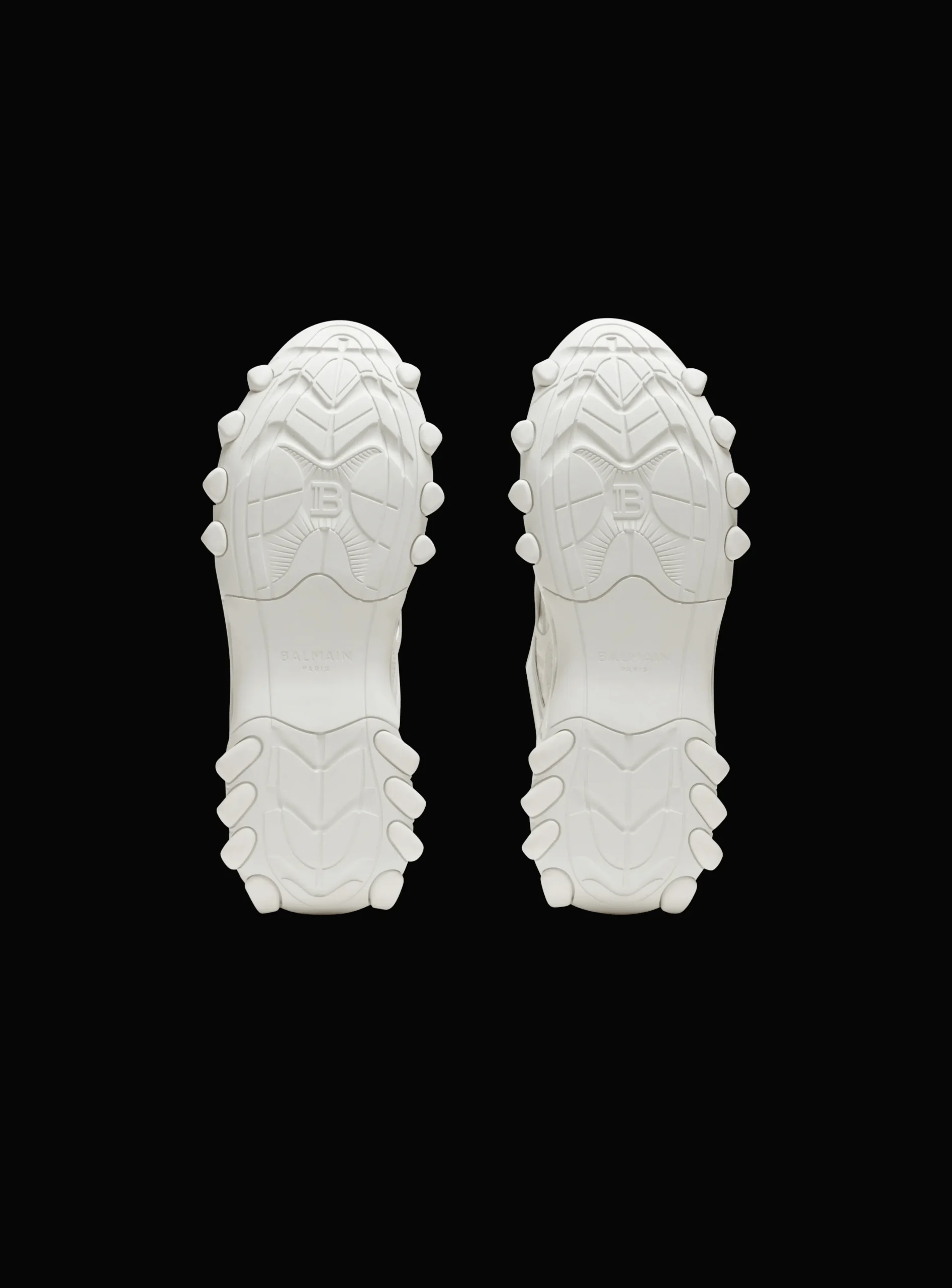 B-East Monogrammed Nylon And Leather Trainers-Balmain Best