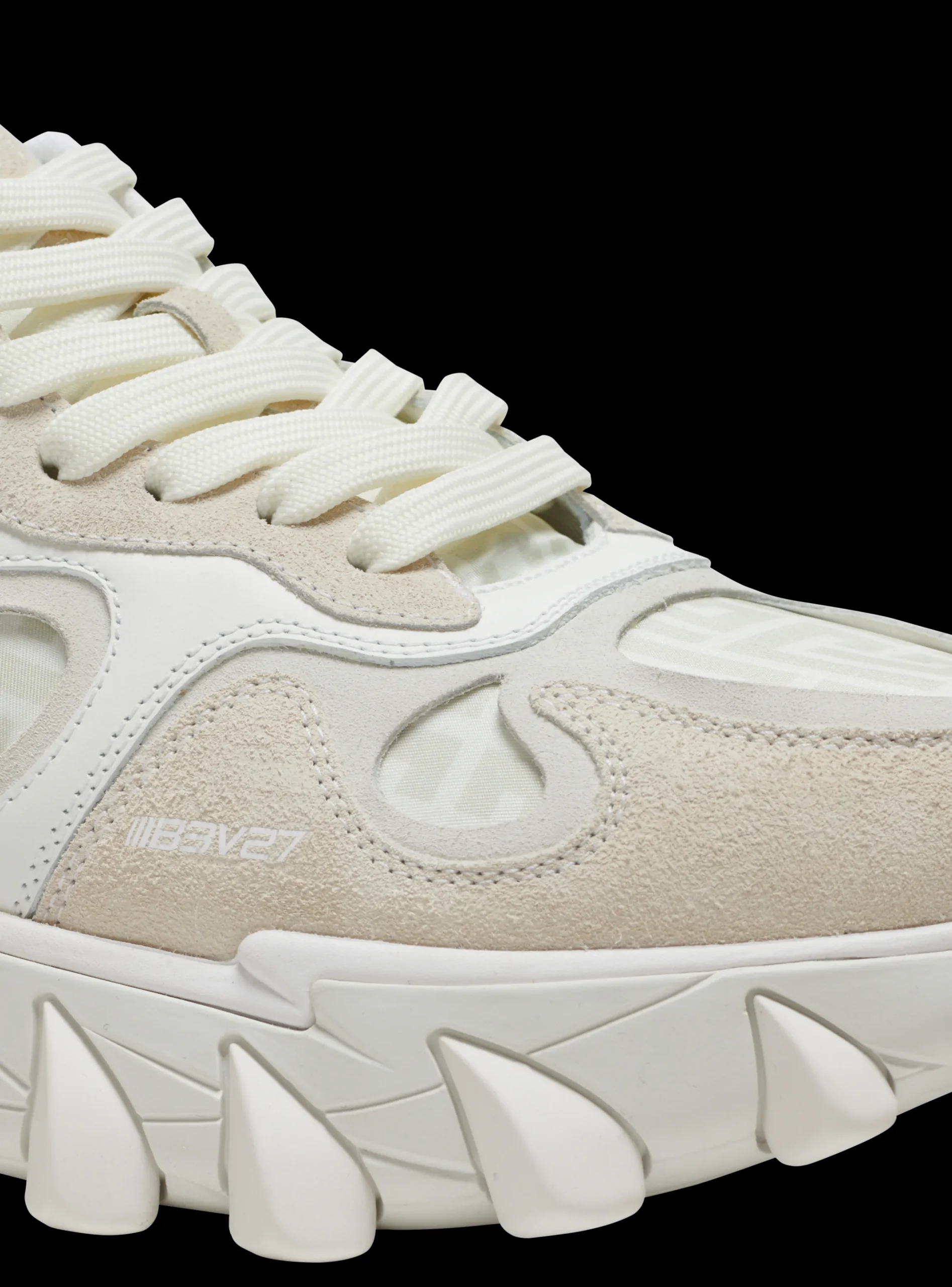 B-East Monogrammed Nylon And Leather Trainers-Balmain Best