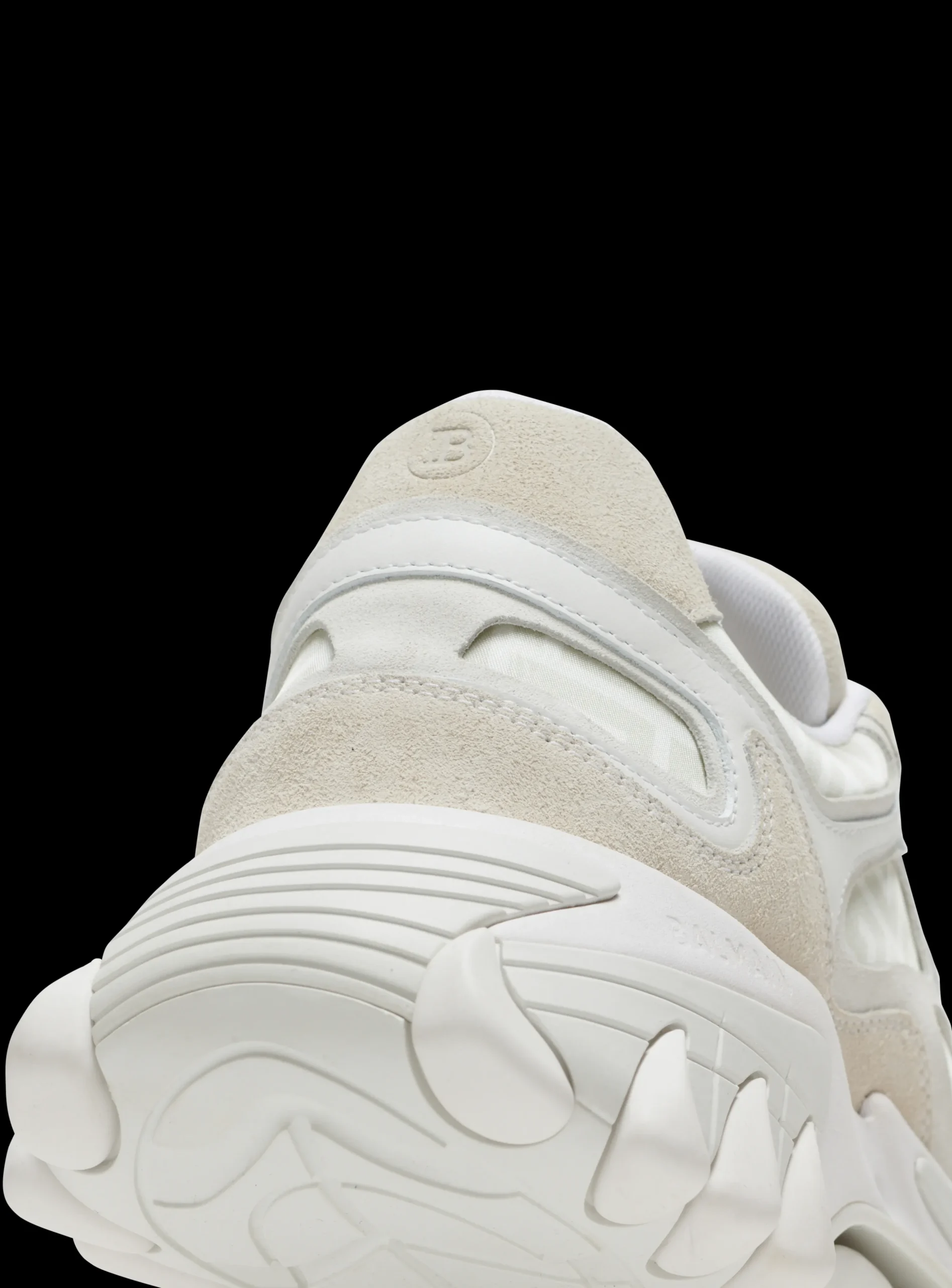 B-East Monogrammed Nylon And Leather Trainers-Balmain Best