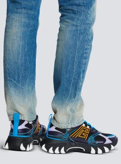 B-East Trainers In Calfskin And Mesh-Balmain Best Sale