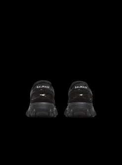 B-East Trainers In Leather, Suede And Mesh-Balmain Shop