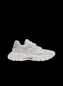 B-East Trainers In Leather, Suede And Mesh-Balmain Shop