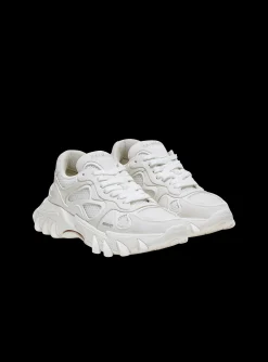B-East Trainers In Leather, Suede And Mesh-Balmain Shop