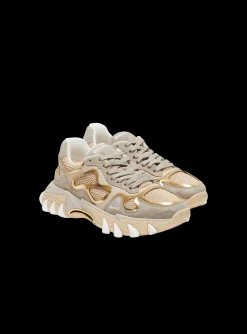 B-East Trainers In Leather, Suede And Mesh-Balmain Sale
