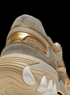 B-East Trainers In Leather, Suede And Mesh-Balmain Sale