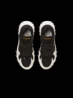 B-East Trainers In Leather, Suede And Mesh-Balmain Best Sale