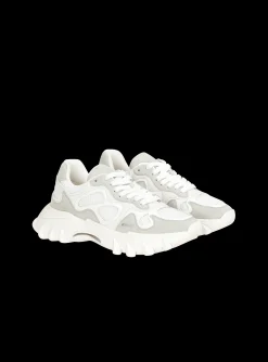 B-East Trainers In Leather, Suede And Mesh-Balmain Fashion