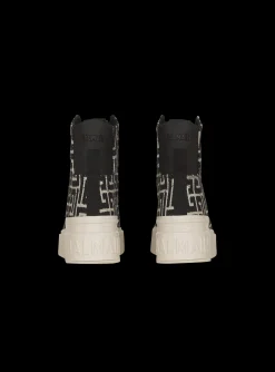 Bicolor Jacquard B-Court High-top Sneakers-Balmain Sale