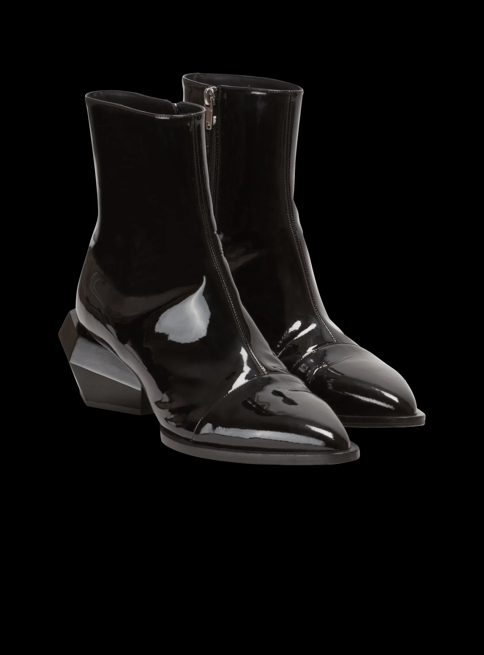 Billy Patent Leather Ankle Boots-Balmain Best Sale