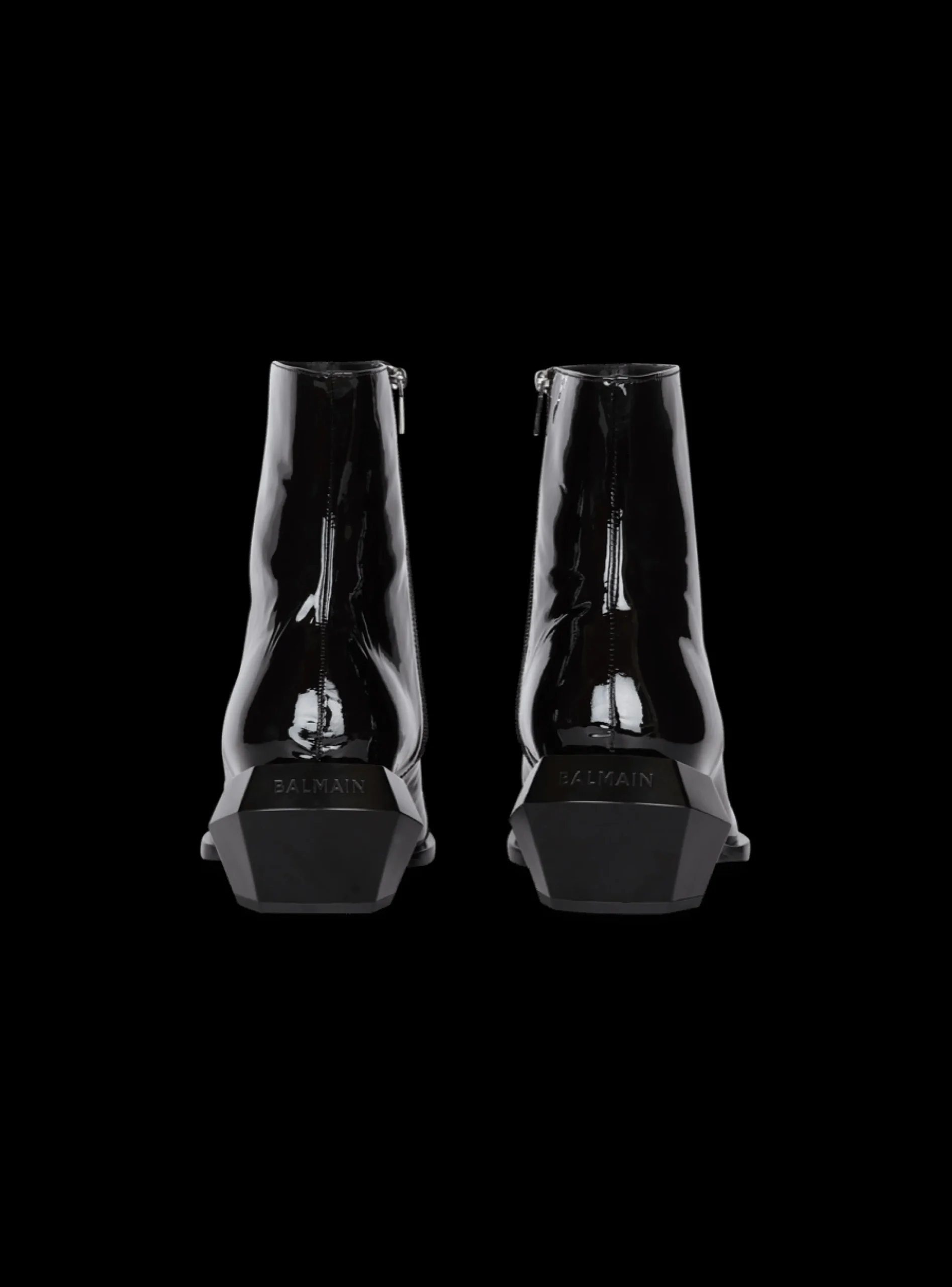 Billy Patent Leather Ankle Boots-Balmain Best Sale