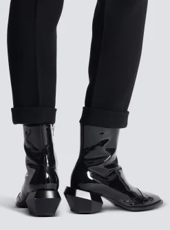 Billy Patent Leather Ankle Boots-Balmain Best Sale