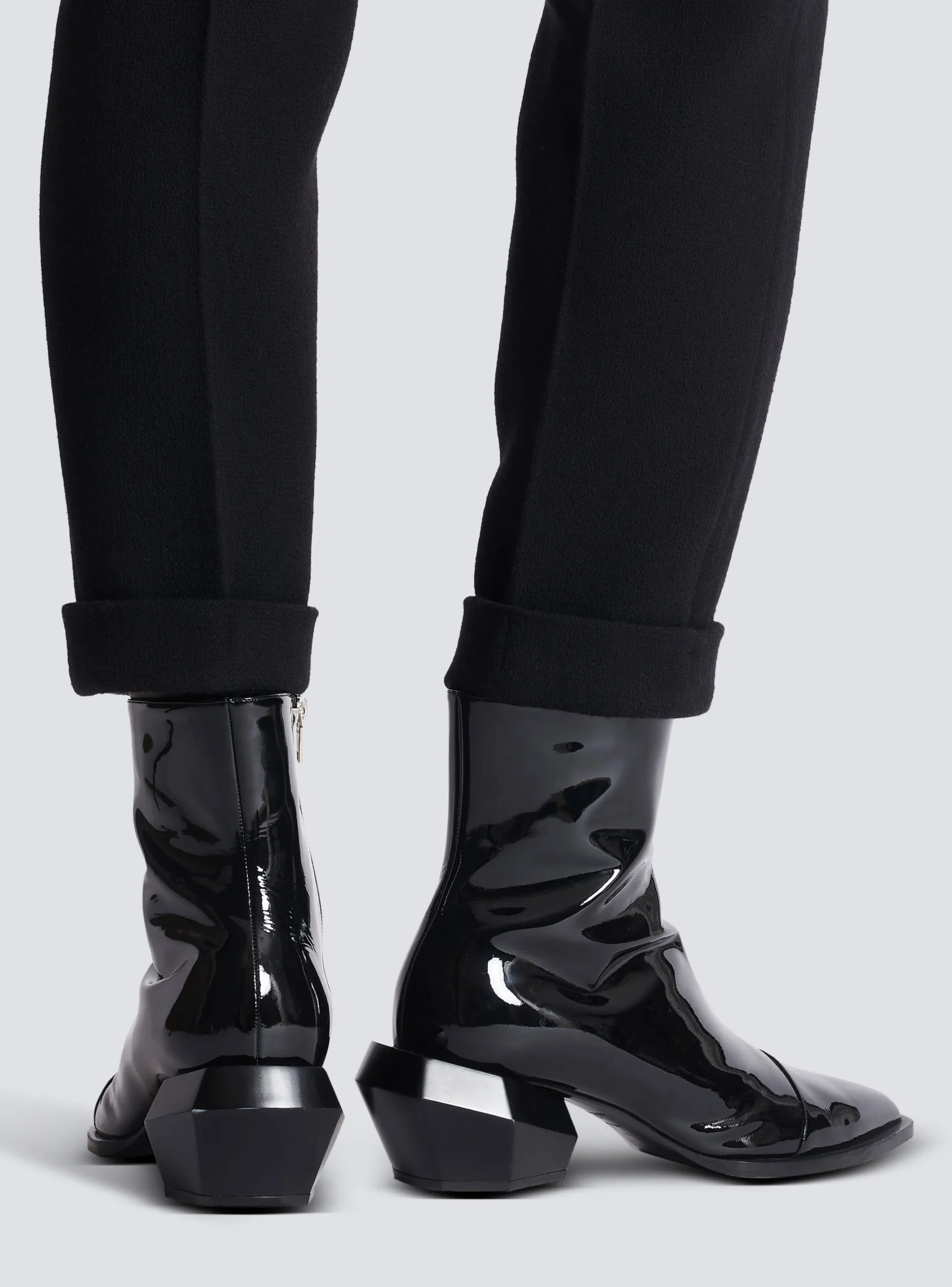 Billy Patent Leather Ankle Boots-Balmain Best Sale