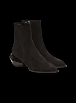Billy Suede Ankle Boots With Diamond Heel-Balmain Clearance