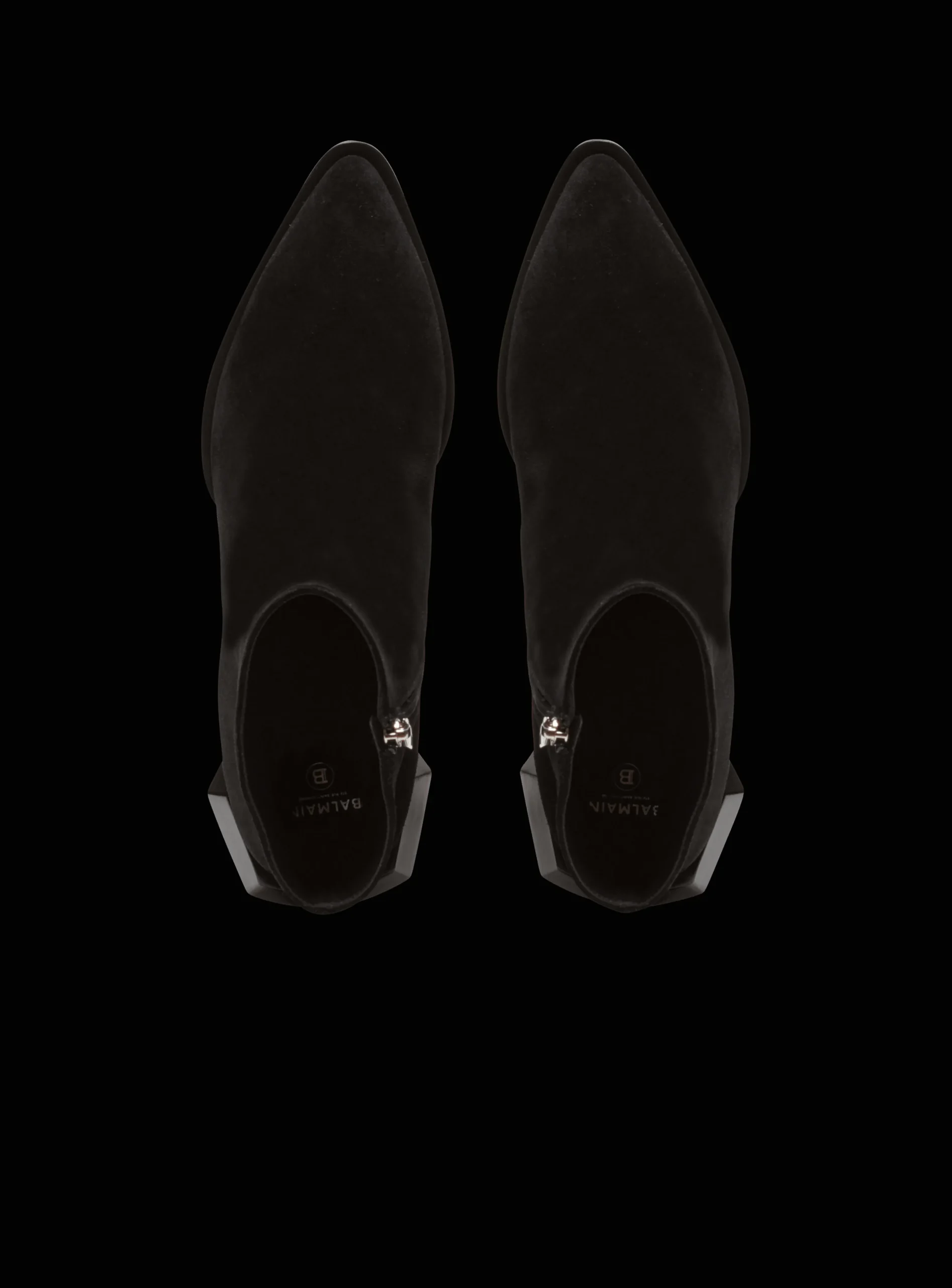 Billy Suede Ankle Boots With Diamond Heel-Balmain Clearance