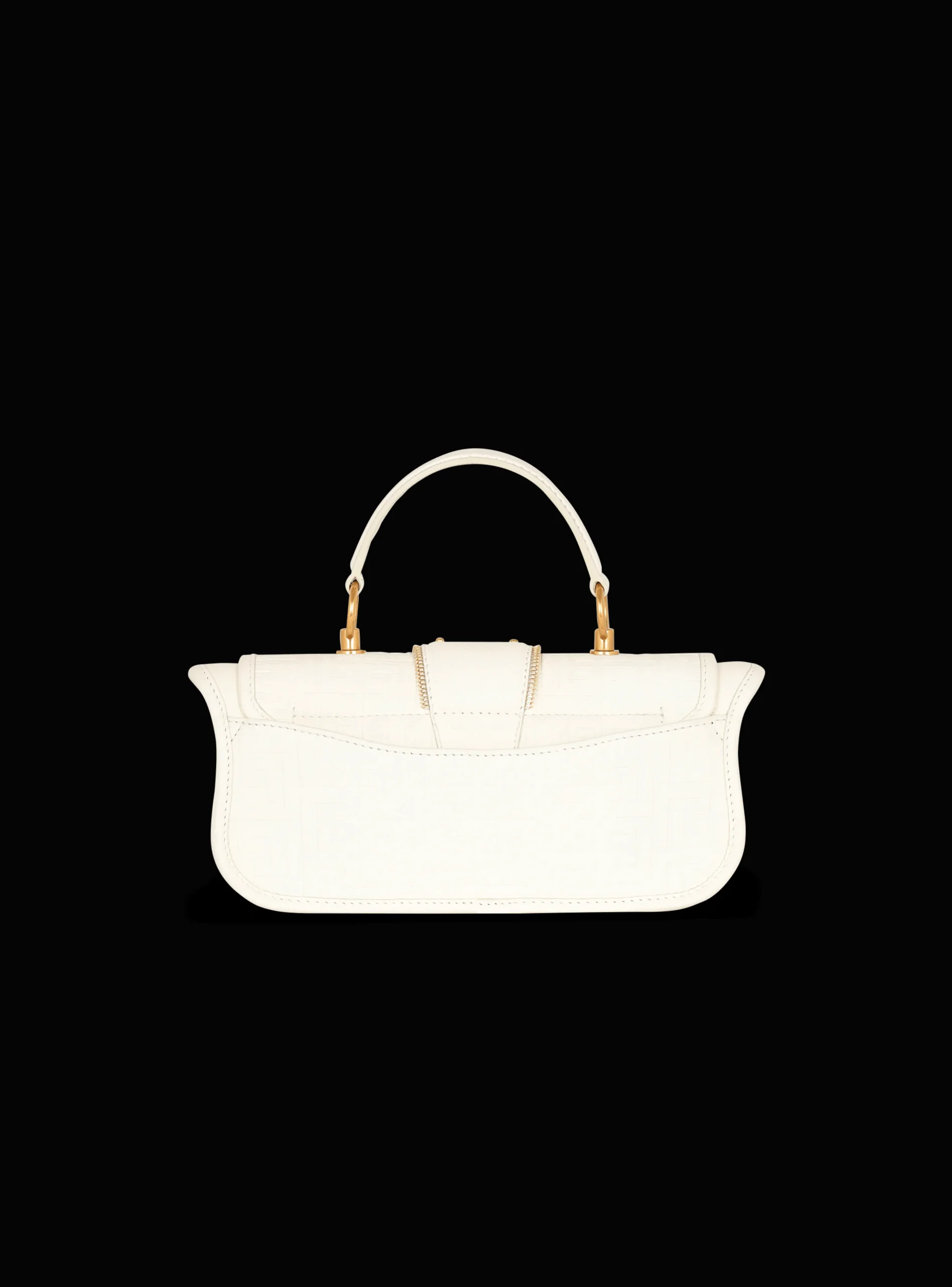Blaze Grained Leather Clutch Bag-Balmain Fashion