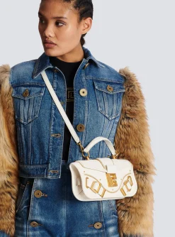 Blaze Grained Leather Clutch Bag-Balmain Fashion