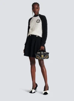 Blaze Pouch Bag In Beaded Leather-Balmain Clearance