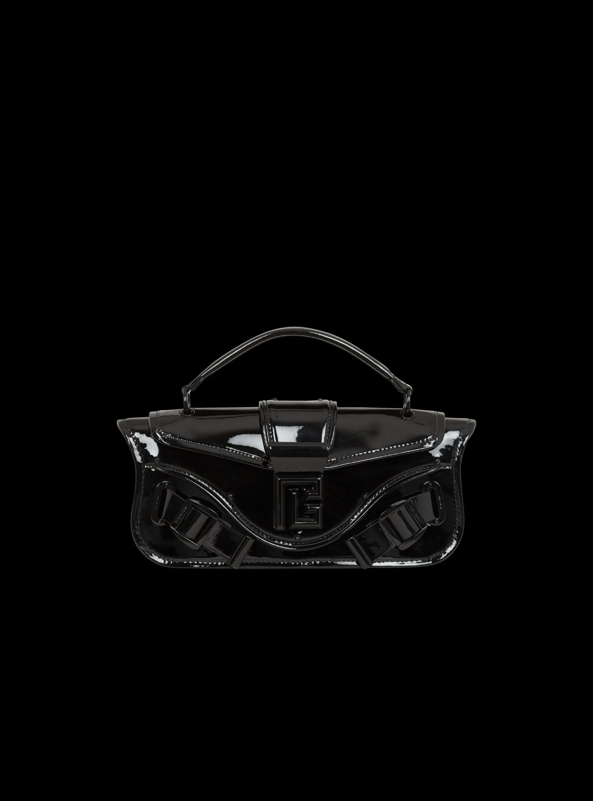 Blaze Pouch In Patent Leather-Balmain Flash Sale