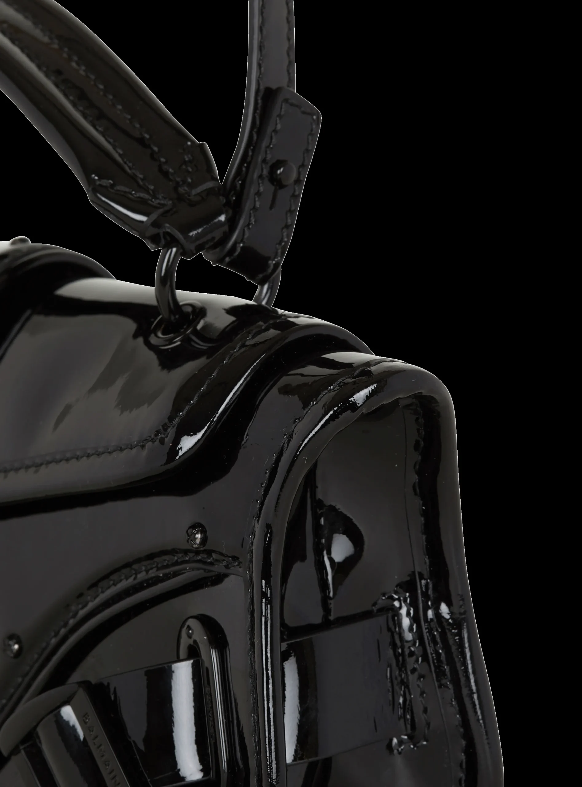 Blaze Pouch In Patent Leather-Balmain Flash Sale