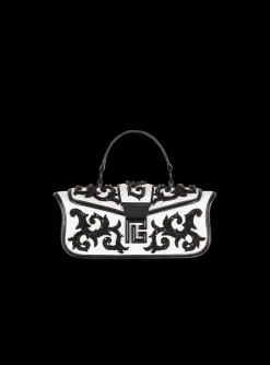 Blaze Pouch Satin Bag With Baroque Embroidery-Balmain Clearance