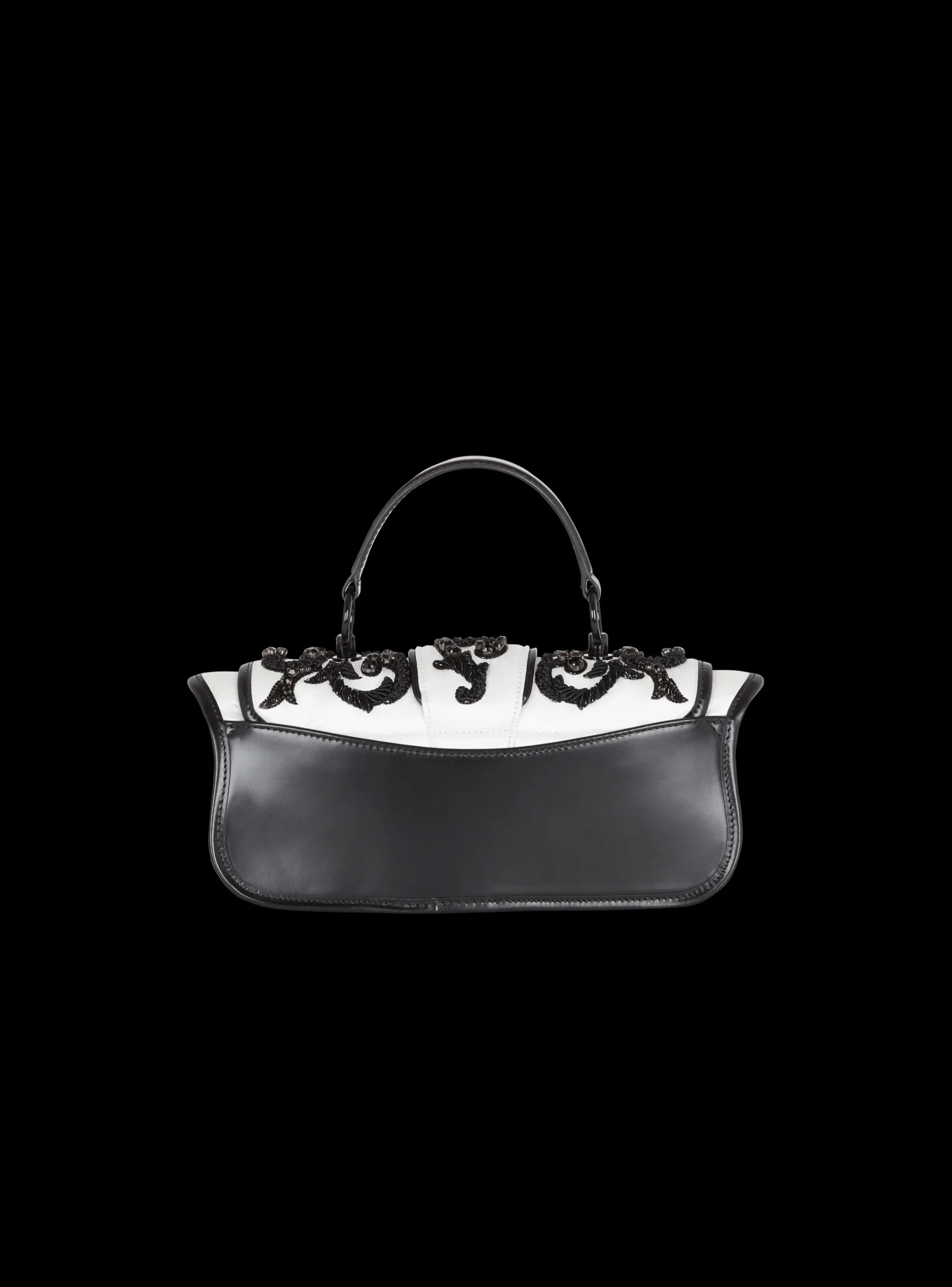 Blaze Pouch Satin Bag With Baroque Embroidery-Balmain Clearance
