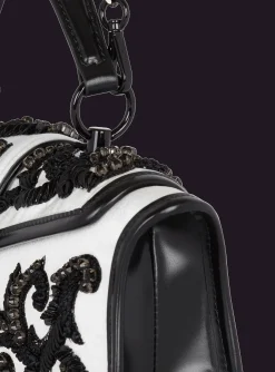 Blaze Pouch Satin Bag With Baroque Embroidery-Balmain Clearance