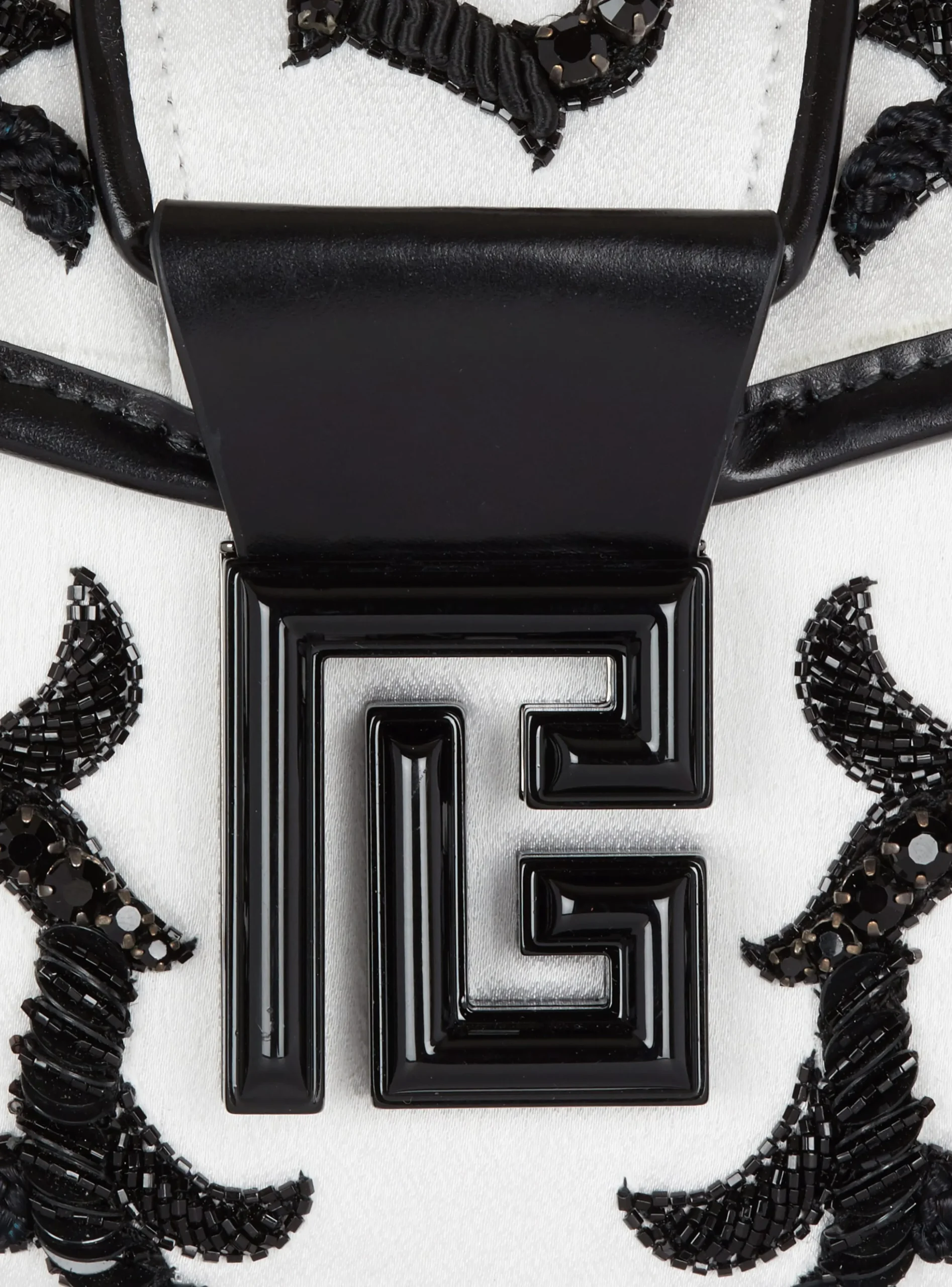 Blaze Pouch Satin Bag With Baroque Embroidery-Balmain Clearance